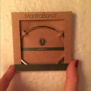Mantra Band "Courage" silver bracelet.  Brand New.